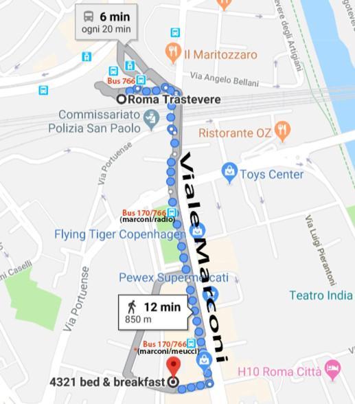 4321 B&B Stazione Trastevere Ρώμη Εξωτερικό φωτογραφία